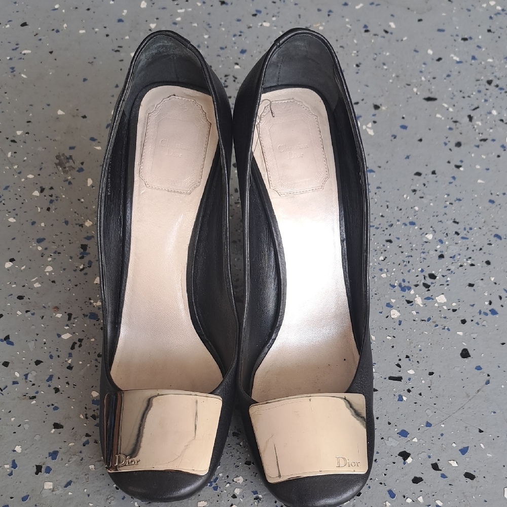 Dior Black and Cream Women's Shoes